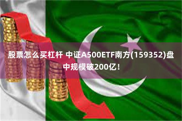 股票怎么买杠杆 中证A500ETF南方(159352)盘中规模破200亿！
