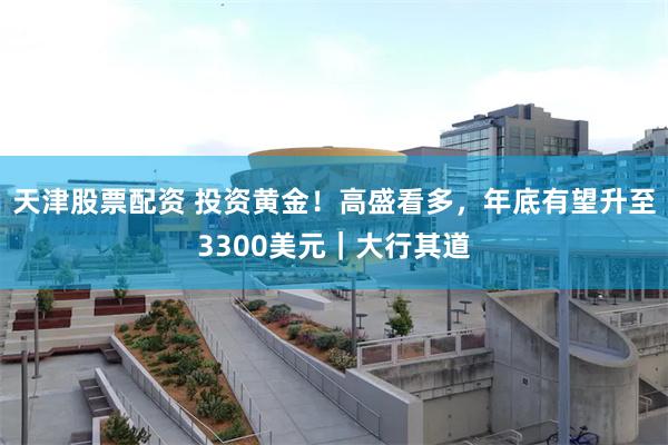 天津股票配资 投资黄金！高盛看多，年底有望升至3300美元｜大行其道