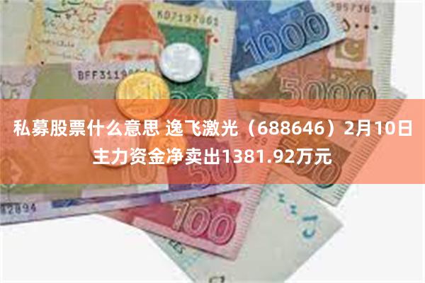 私募股票什么意思 逸飞激光（688646）2月10日主力资金净卖出1381.92万元
