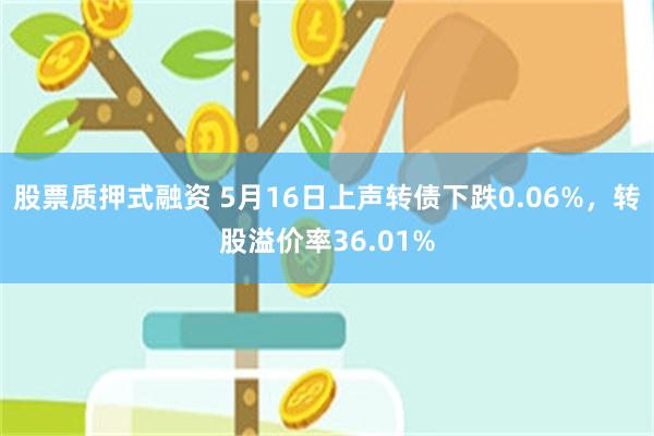 股票质押式融资 5月16日上声转债下跌0.06%，转股溢价率36.01%