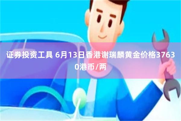 证券投资工具 6月13日香港谢瑞麟黄金价格37630港币/两