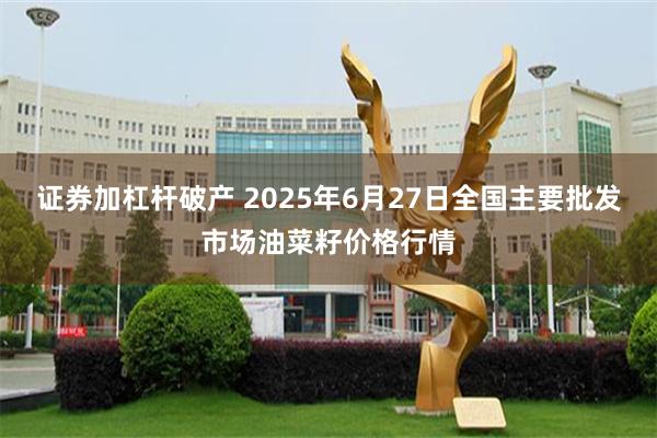 证券加杠杆破产 2025年6月27日全国主要批发市场油菜籽价格行情
